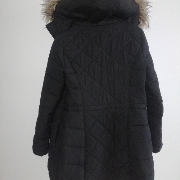 *Hollister Quilted Puffer Jacket Parka Coat Black - Picture 10 of 10